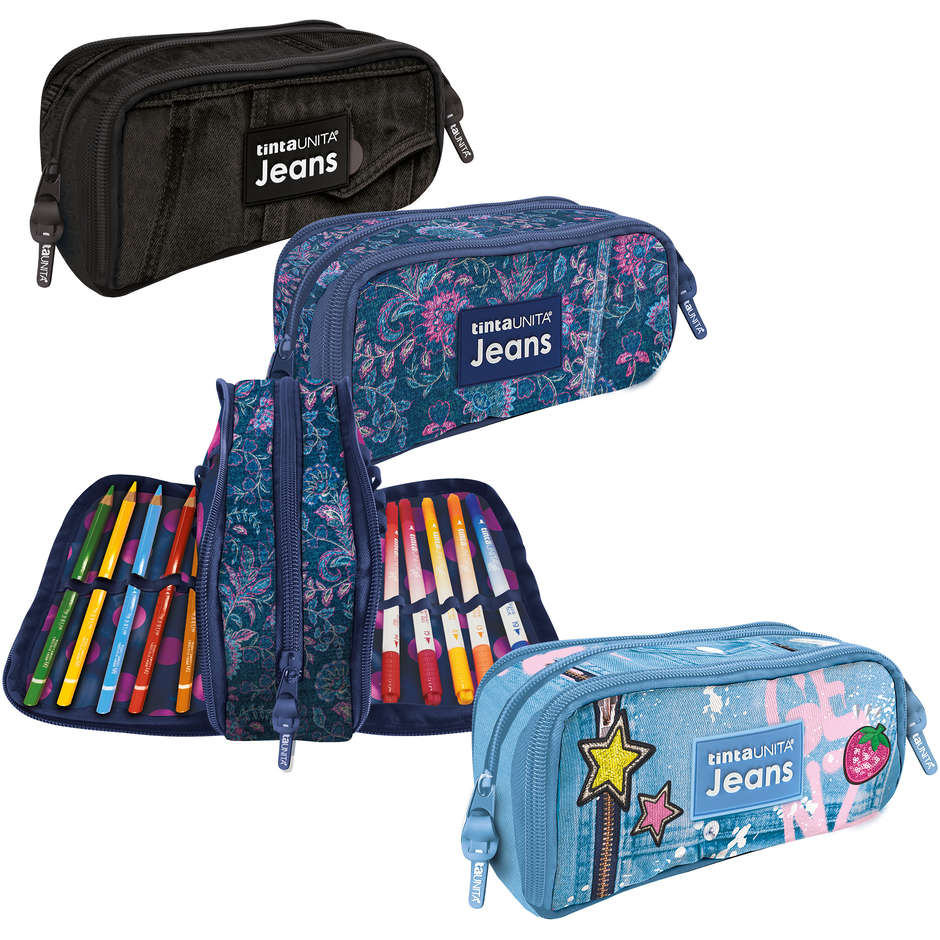 BUSTINE WINGS T.UNITA JEANS 12 PASTELLI + 12 BRUSH