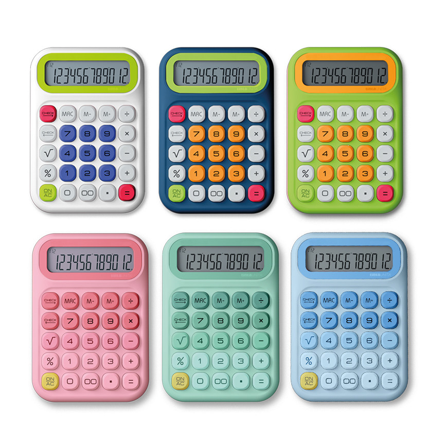 CALC.T.UNITA MORBIDA 12CIFRE DA TAVOLO 6COL 62424
