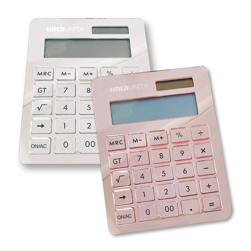 CALC.T.UNITA SPECCHIO 12CIFRE DA TAVOLO 2COL 62426