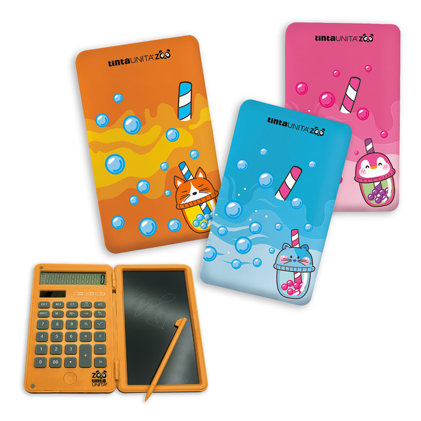 CALCOLATRICE C/PANNELLO LCD BUBBLE TEA ZOO 62815