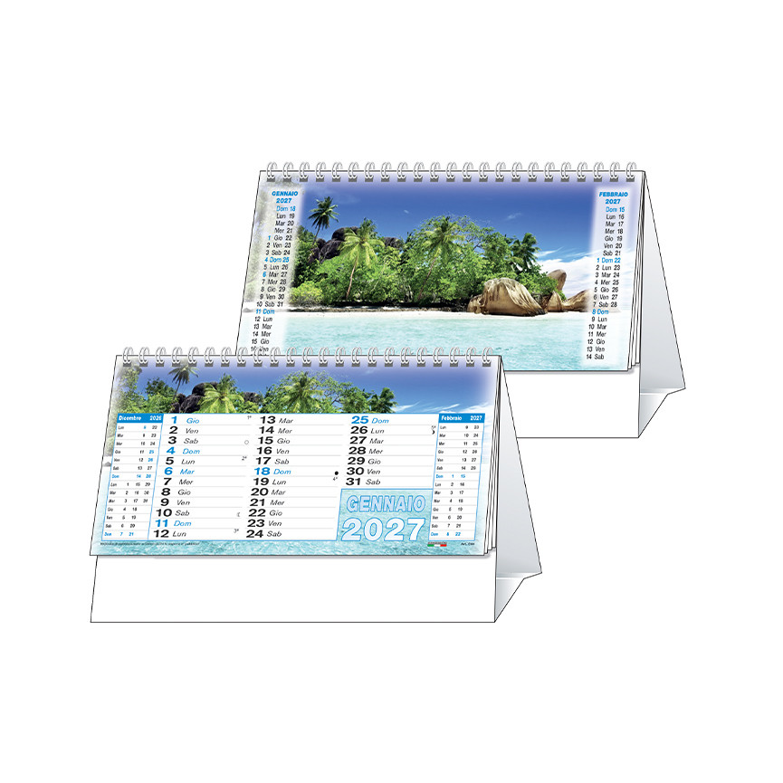CALENDARIO 2027 TAVOLO SPIR.METE DA SOGNO 19X14,5