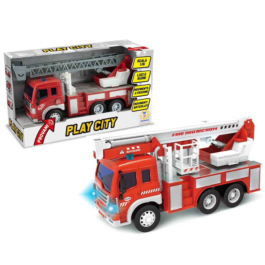 CAMION ANTINCENDIO LUCI ESUONI 2 MODELLI ASSORTITI