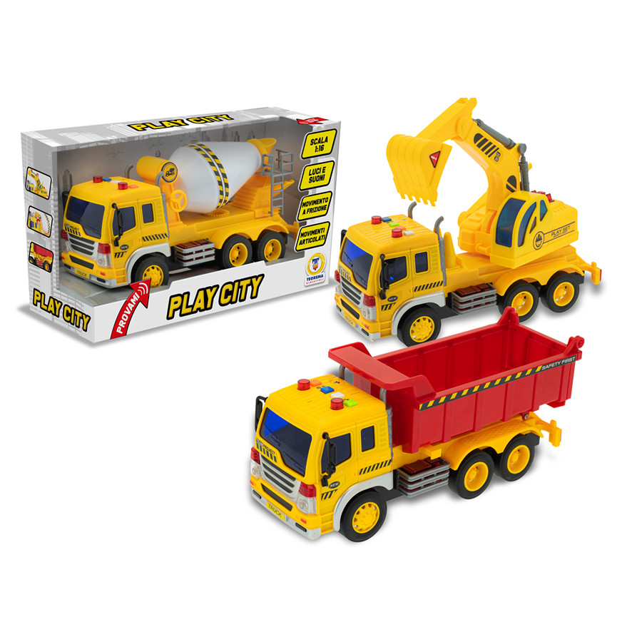 CAMION DA CANTIERE A FRIZIONE LUCI/SUONI ASSORTITI