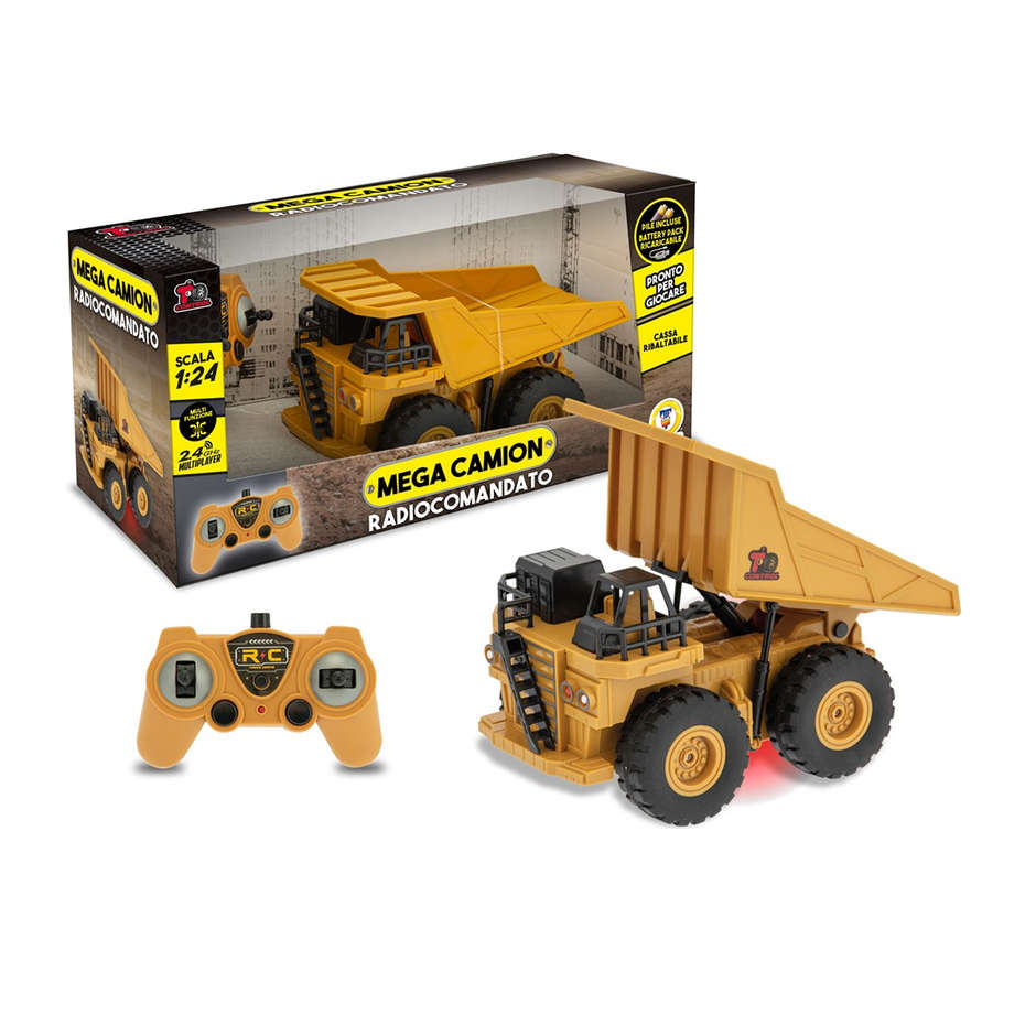 CAMION RADIOCOMANDATO C/SUONI 6 FUNZIONI 68490