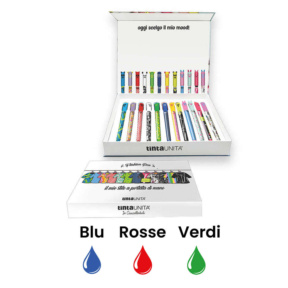 CANCELLABILI T.UNITA FASHION 8BLU/2ROSSE/2VERDI