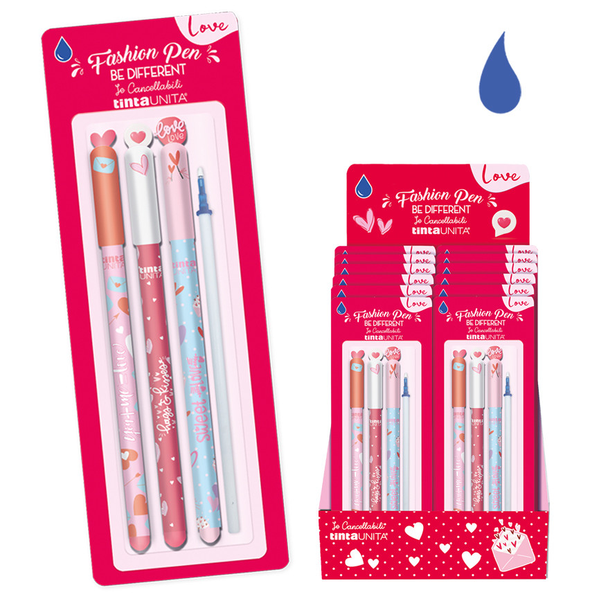 CANCELLABILI T.UNITA LOVE 3SF+1REF BLU