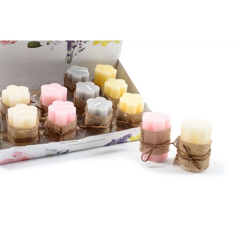 CANDELA BARATTOLO H8 COL/FRAGRANZE ASS.12544