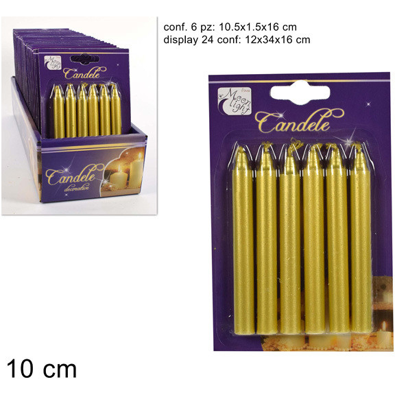 CANDELE BL.6PZ ORO AL005516A