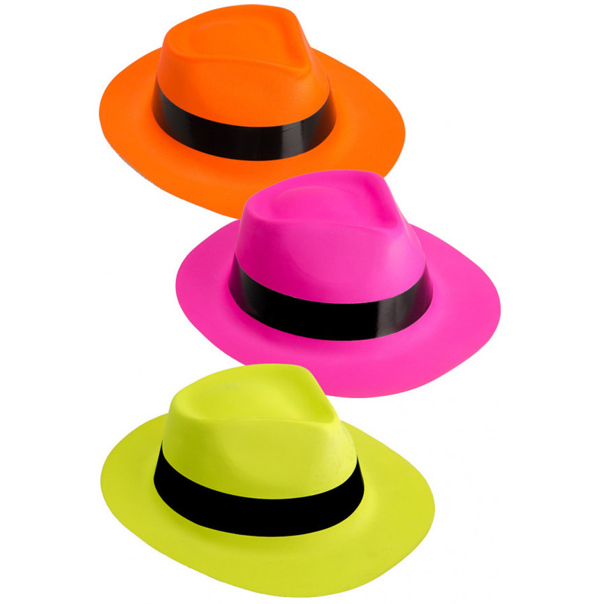 CAPPELLO GANGSTER PASTICAFLUO COLORI ASSORTITI