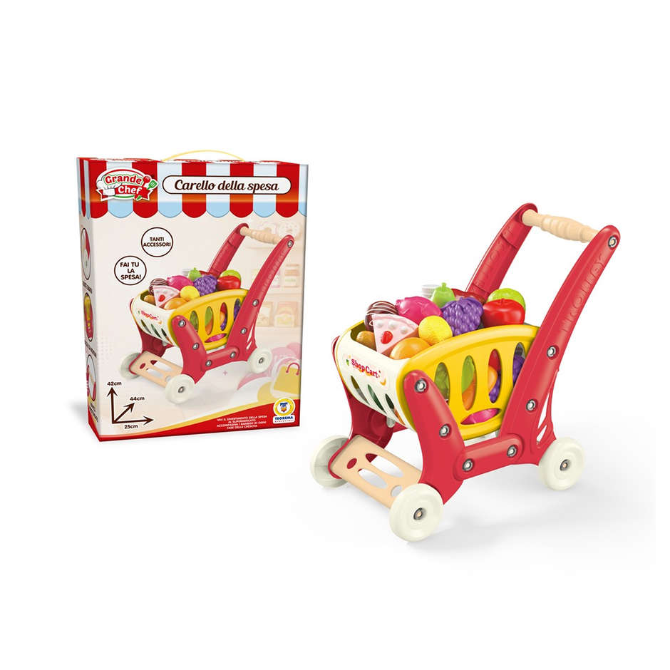 CARRELLO DELLA SPESA CON ACCESSORI