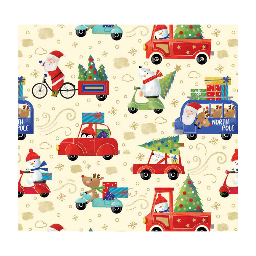 CARTA BS10 FG 100X140 NATALE 9359 BIMBI MEZZI TRAS
