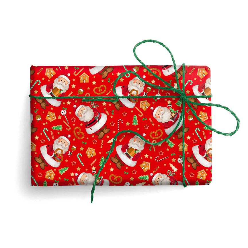 CARTA BS10 FG 100X140 NATALE 9381 BABBO CON DOLCI