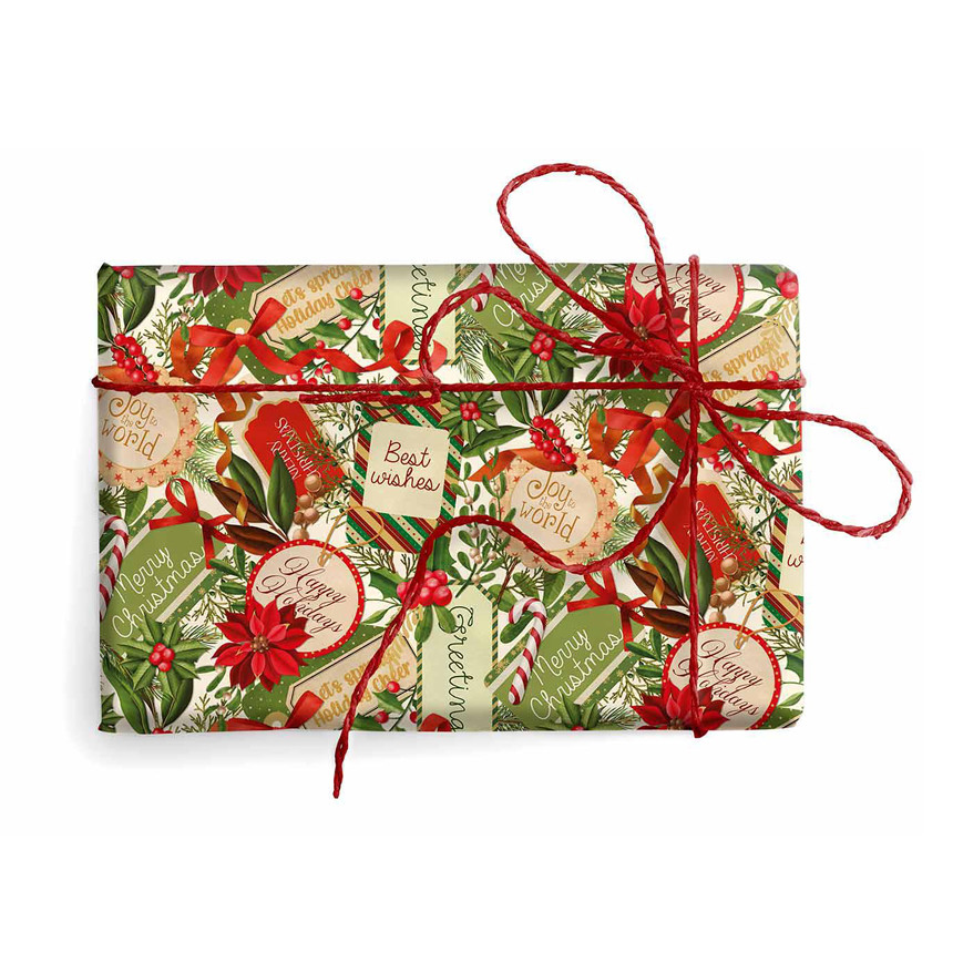 CARTA BS10 FG 100X140 NATALE 9427 GIFT TAGS C/ORO
