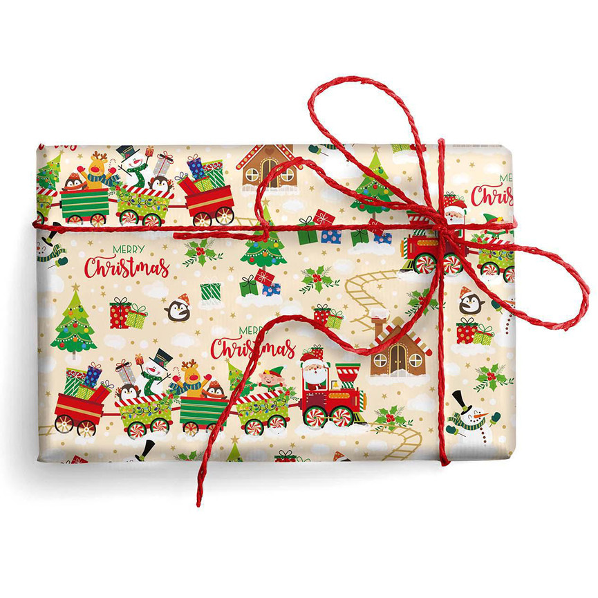 CARTA BS10 FG 100X140 NATALE BIMBI 9507 TRENINO