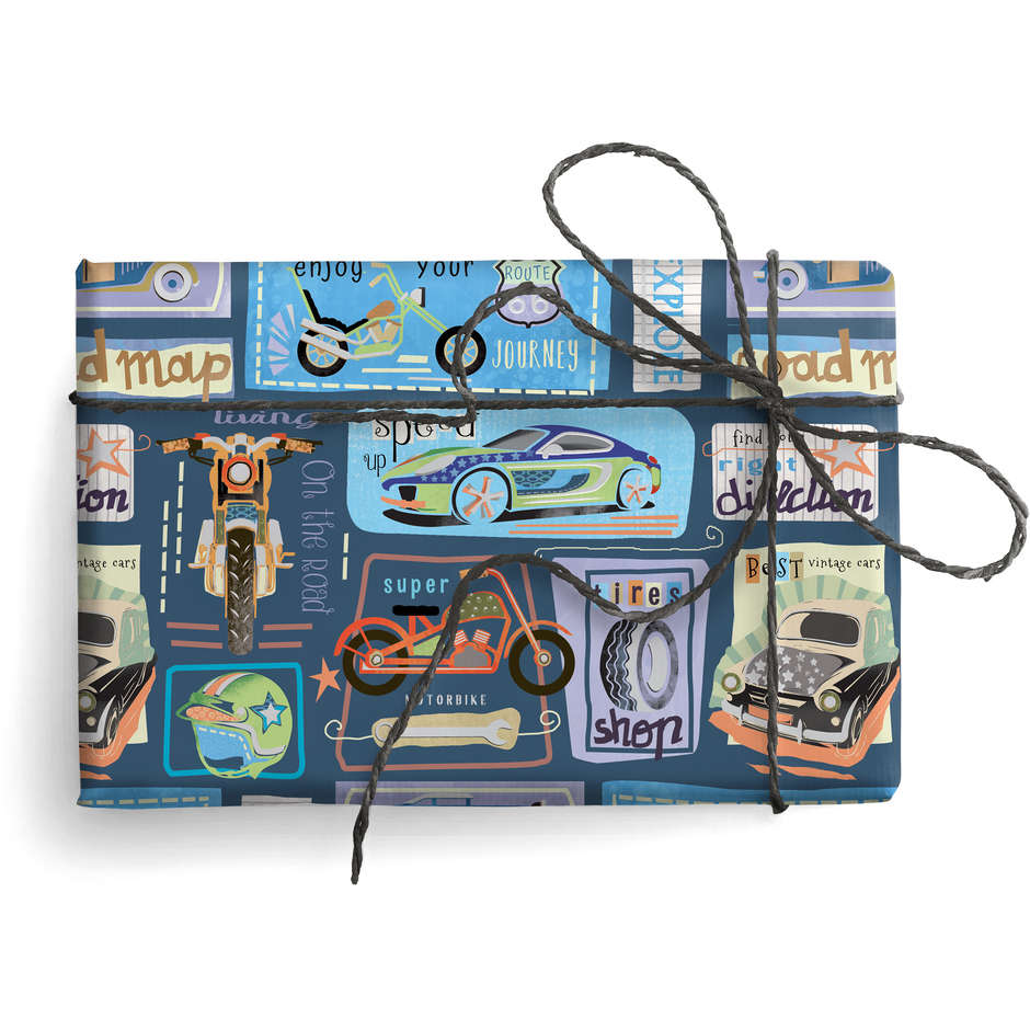 CARTA BS10 FG 70X100 9332 AUTO E MOTO CON ARGENTO