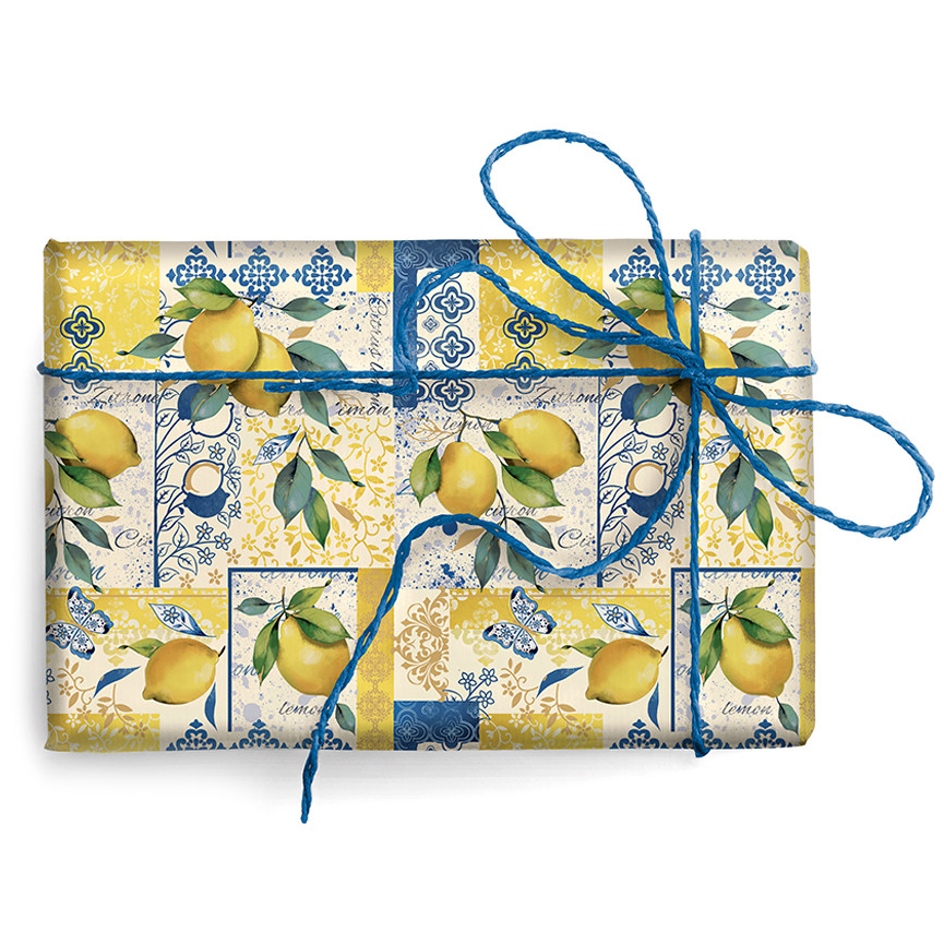 CARTA BS10 FG 70X100 9414 LIMONI E DECORI ORO