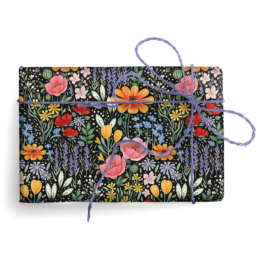 CARTA BS10 FG 70X100 9468 FIORI SFONDO NERO