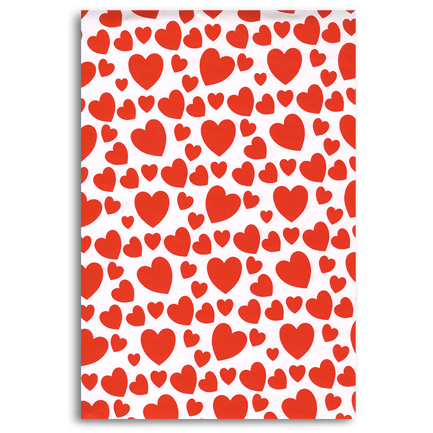 CARTA BS10 FG 70X100 CUORI ROSSI 049J