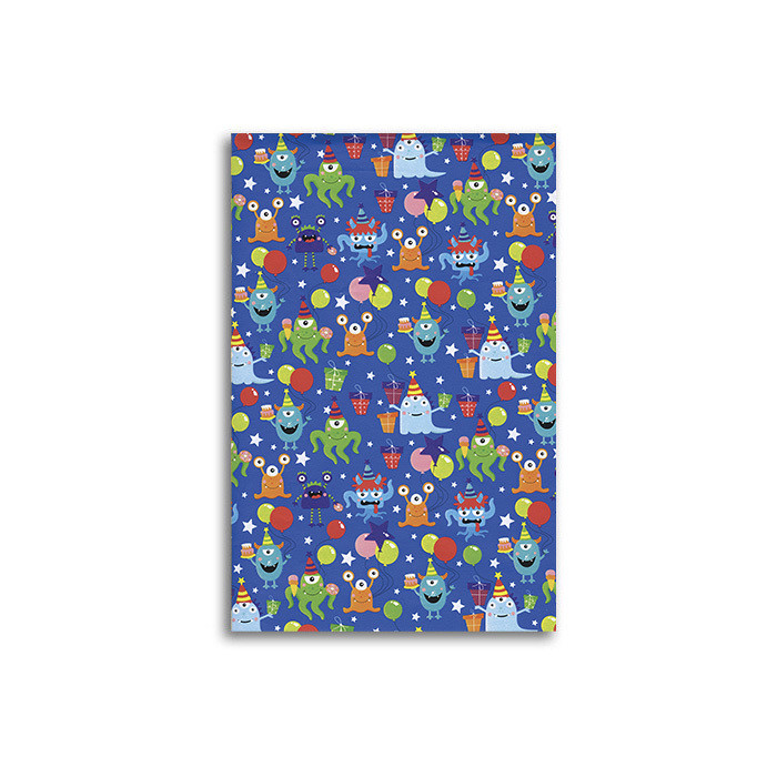 CARTA BS10 FG 70X100 MOSTRI PARTY BLU 170H
