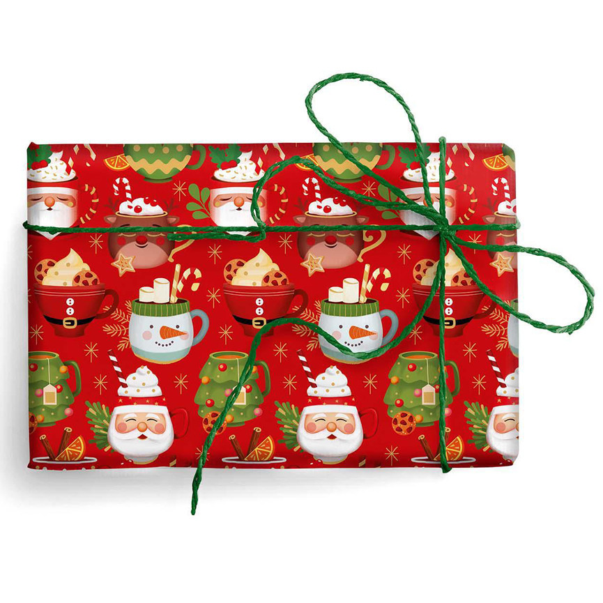 CARTA BS10 FG 70X100 NATALE 9486 TAZZE DECORATIVE