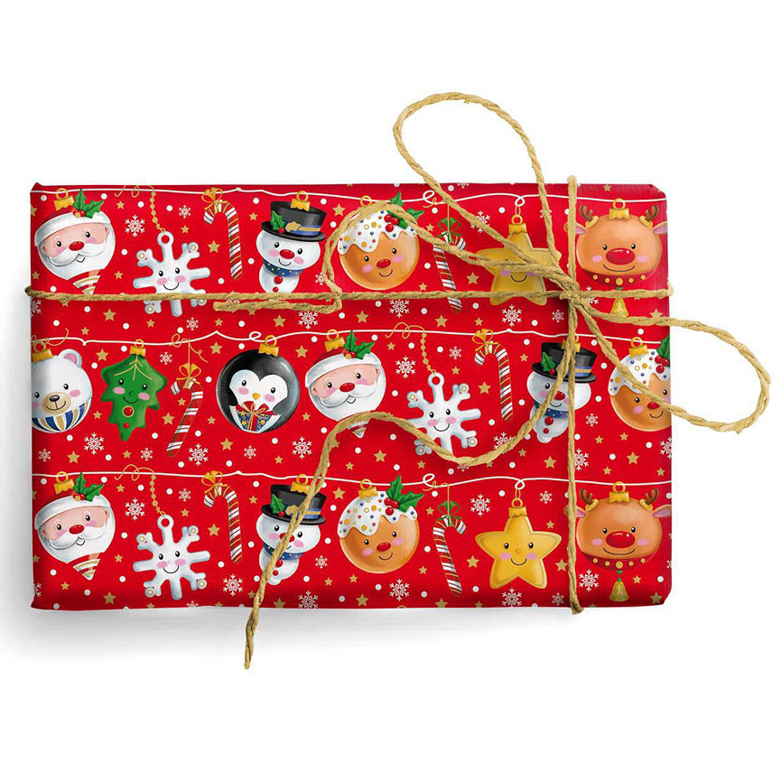 CARTA BS10 FG 70X100 NATALE BIMBI 9496 PALLINE