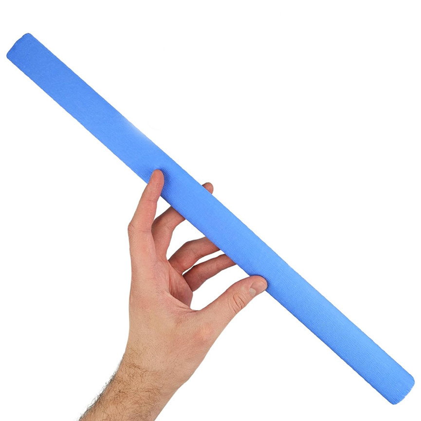 CARTA CRESPA GR60 276 AZZURRO PERVINCA 50X250