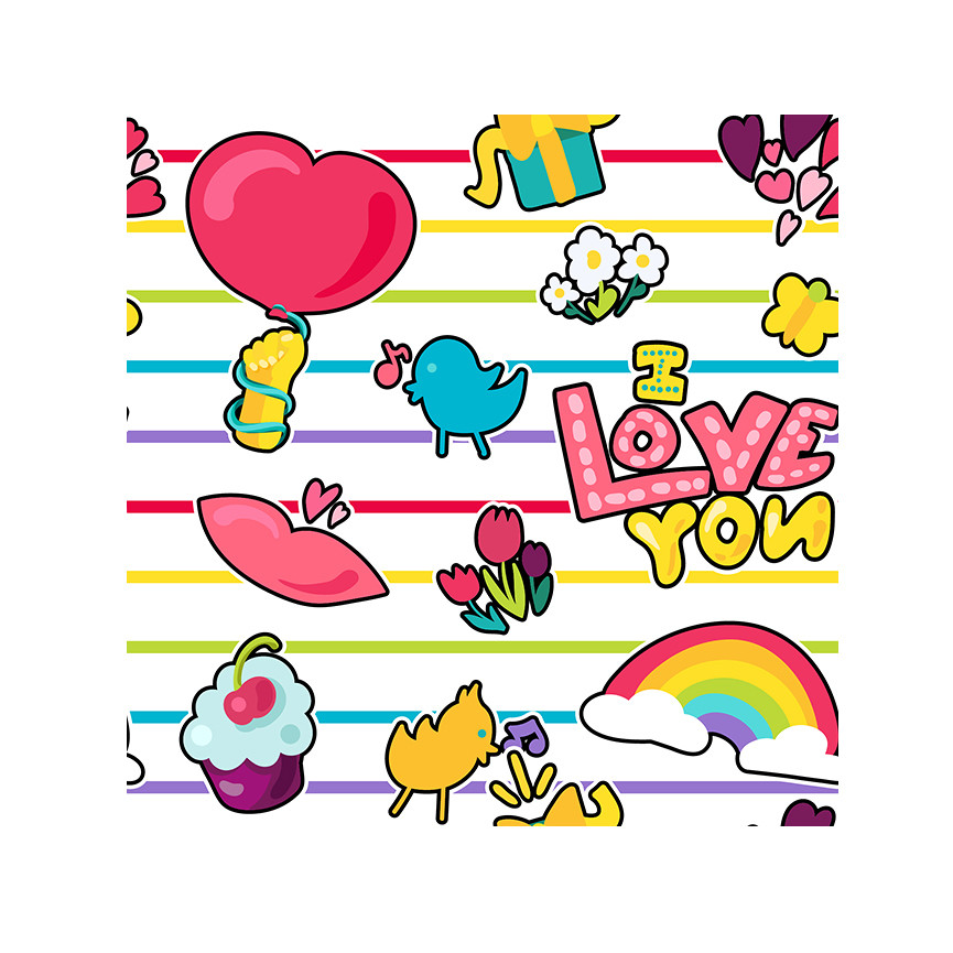 CARTA REGALO BUSTA 10 FG 70X100 FANTASIA BIMBI