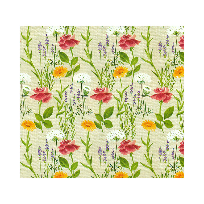CARTA REGALO BUSTA 10 FG 70X100 FANTASIA FIORI