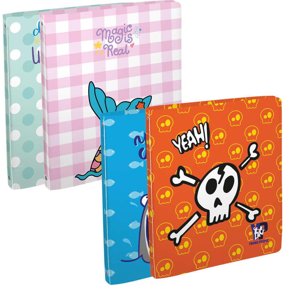 CARTELLA 4 ANELLI A4 D16 PPL YOUNG PEOPLE