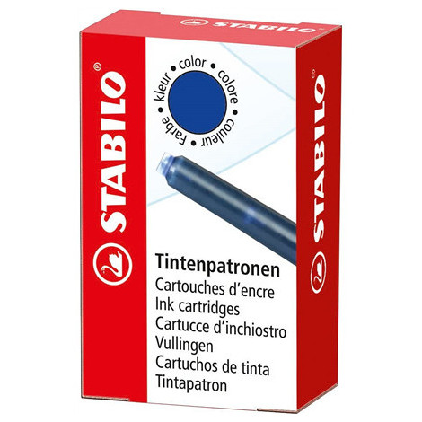 CARTUCCE STABILO BLU CANCELLABILE 6PZ