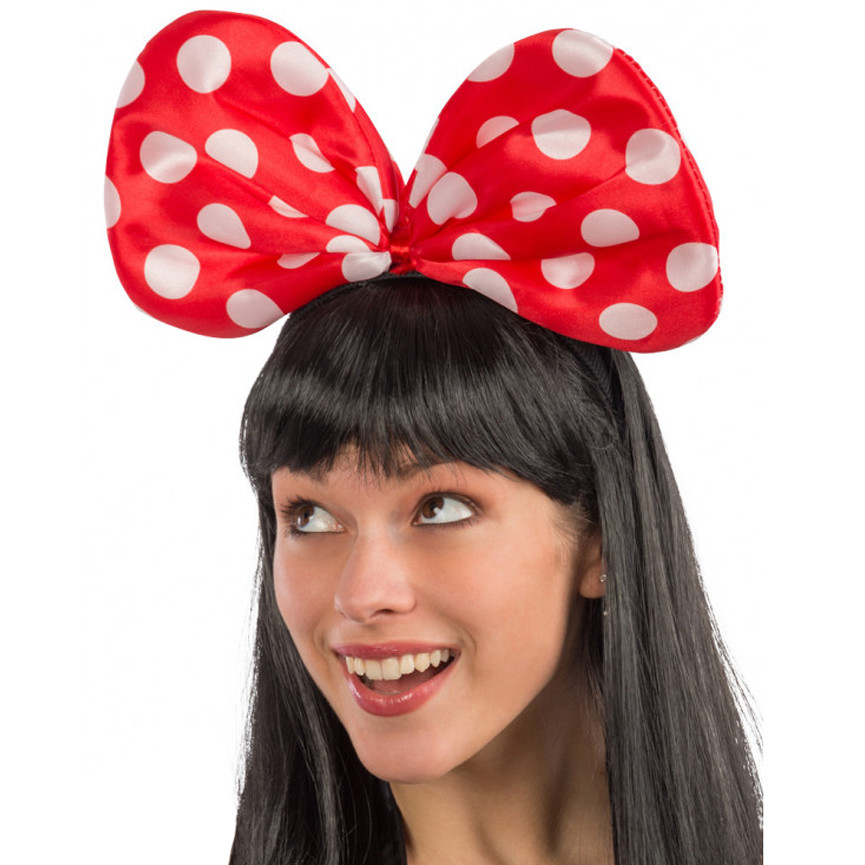 CERCHIETTO FIOCCO POIS GRANDE ROSSO 06450