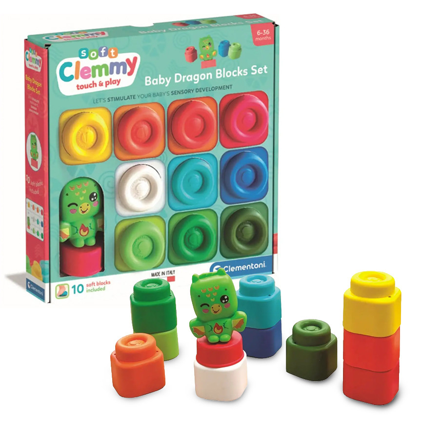 CLEMMY MATTONCINI MORBIDI SET DRAGO 10PZ 17980