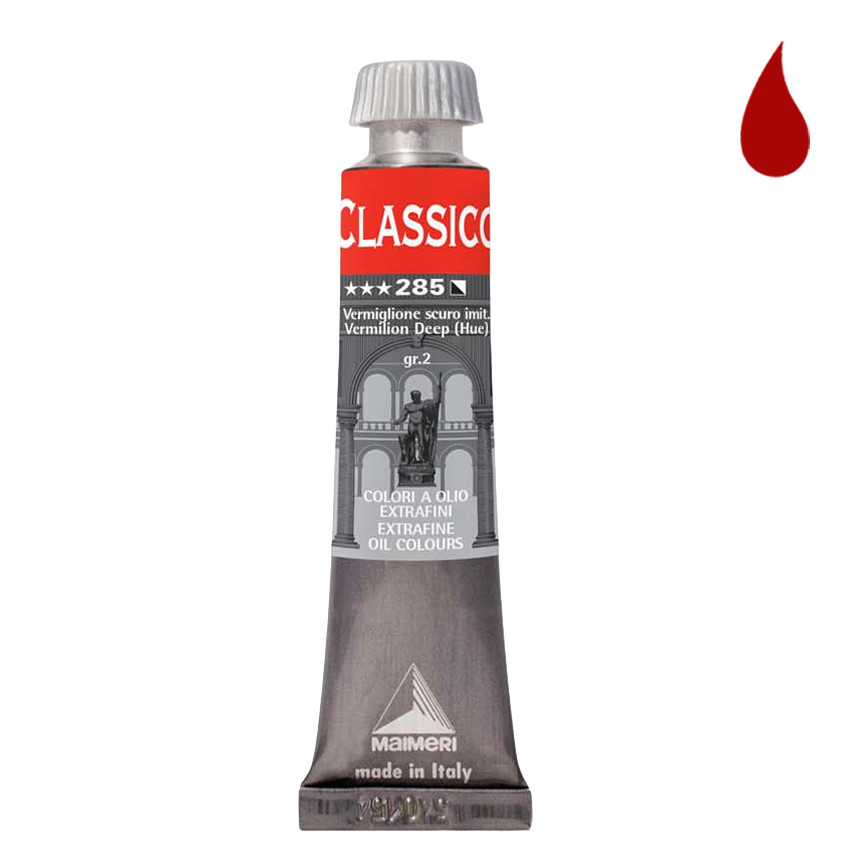 COLORI OLIO 20ML 3PZ.VERMIGLIONE SCURO IMIT.285