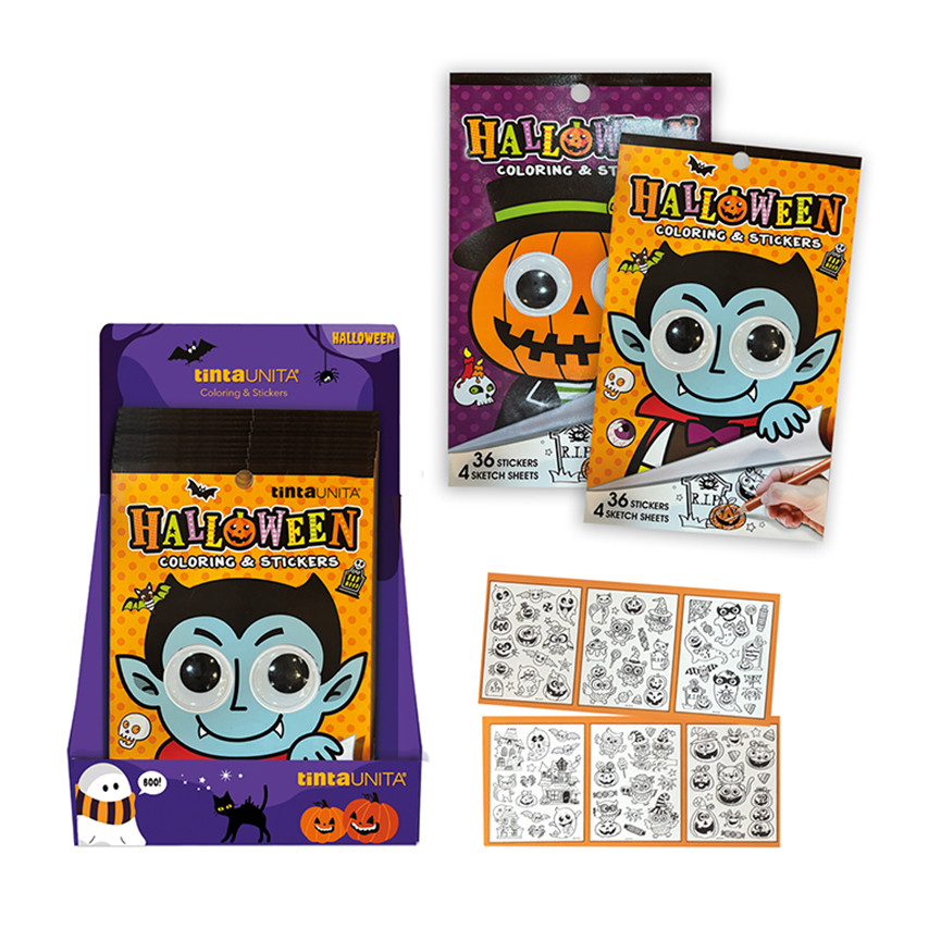 COLORING E STICKERS HALLOWEEN T.UNITA 63561