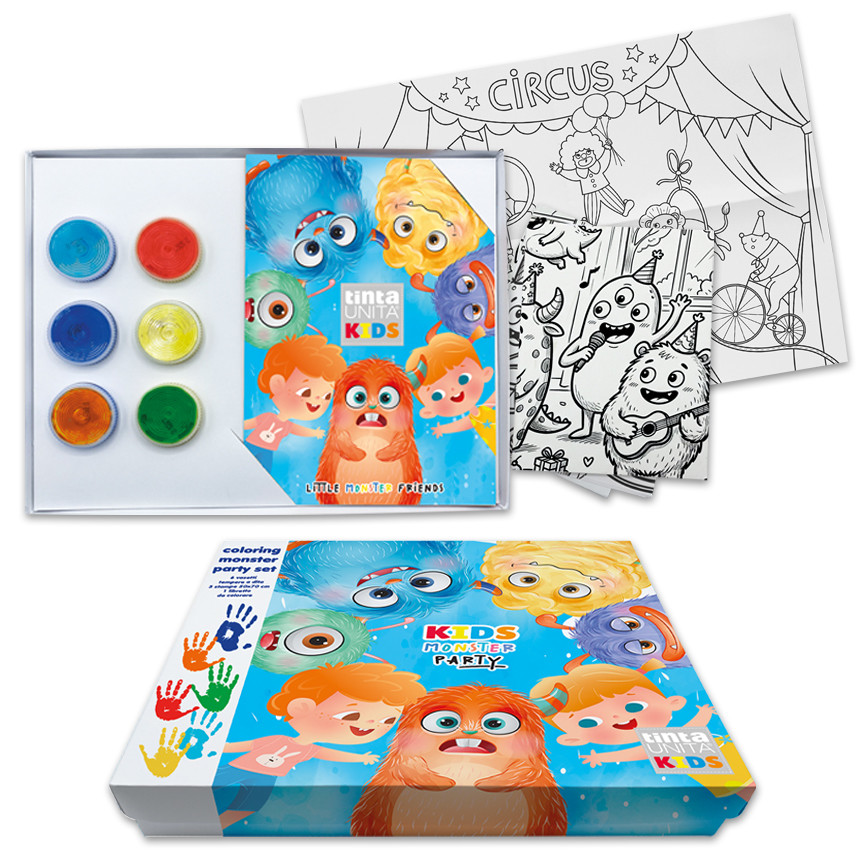 COLORING SET MONSTER PARTY T.UNITA KIDS 63635
