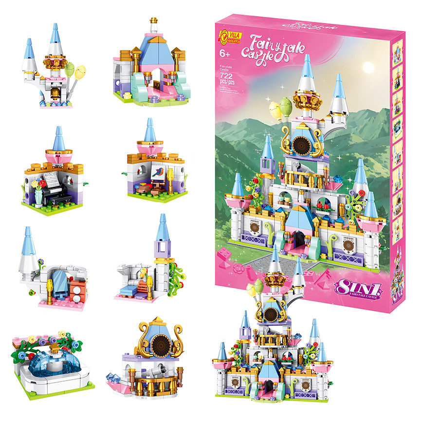 COSTRUZIONI FAIRY CASTLE 8 IN 2 88065