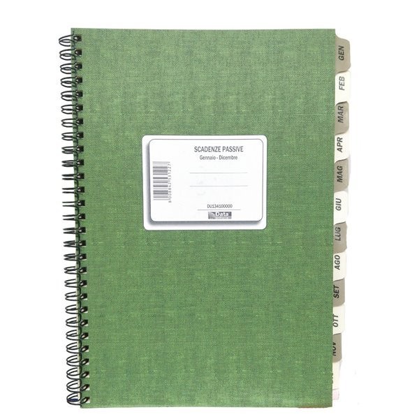 DATA 3061A1243G REGISTRO EFF.PASS.96PG C/SP.24X17