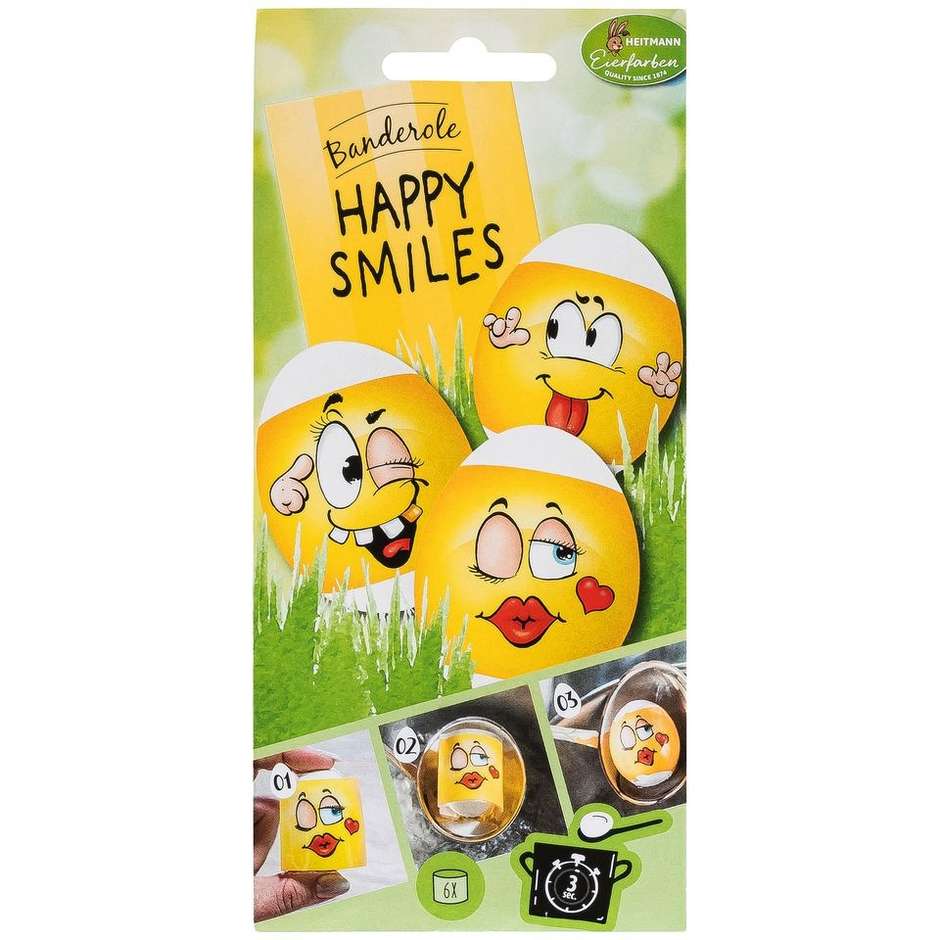 DECALCOMANIA X UOVA HAPPY SMILES 12PZ 1024467