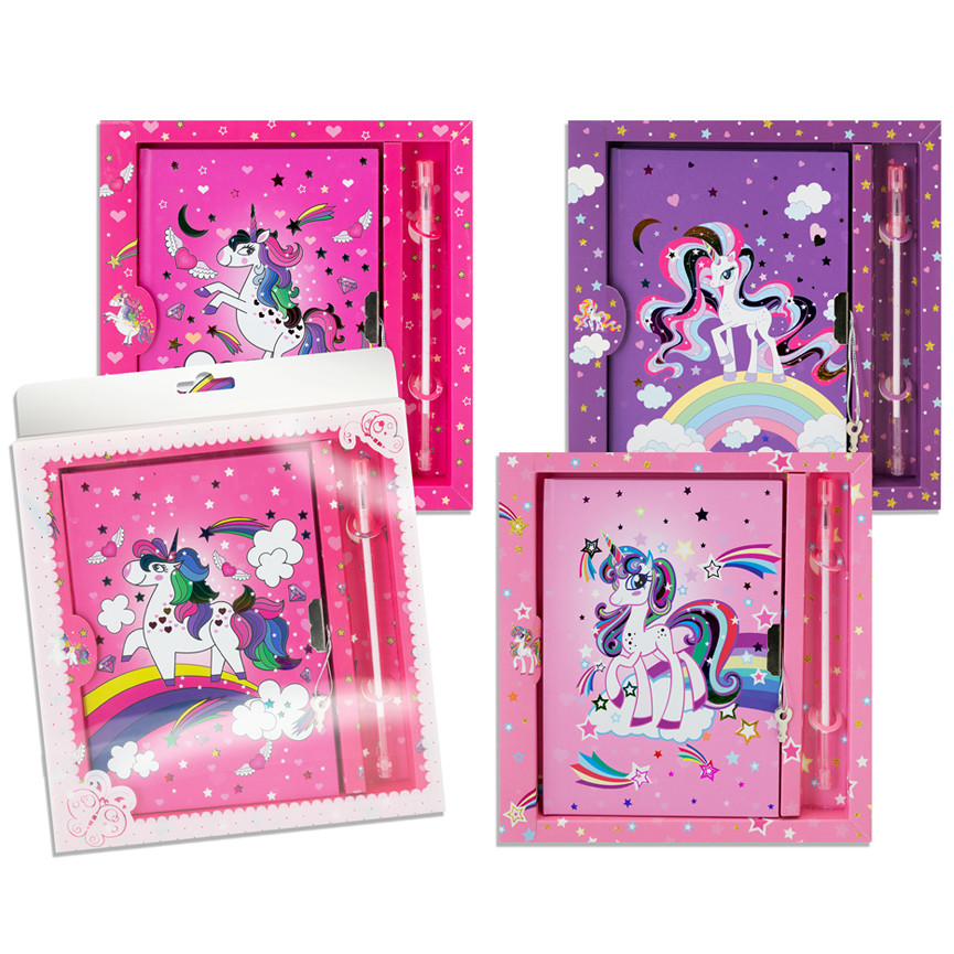 DIARI SEGRETI UNICORNO CON PENNA 4SOGG. 51841