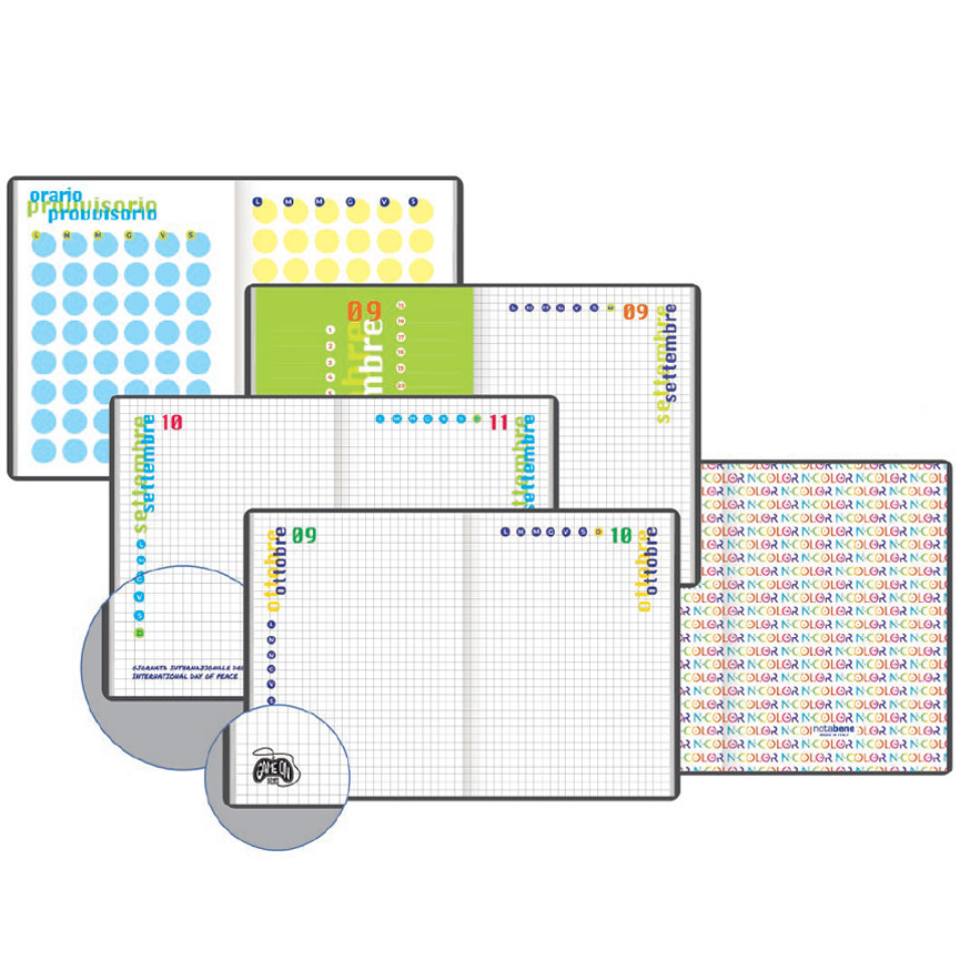 DIARIO 9 MESI BOYS N-COLOR 13X17 NON DATATO