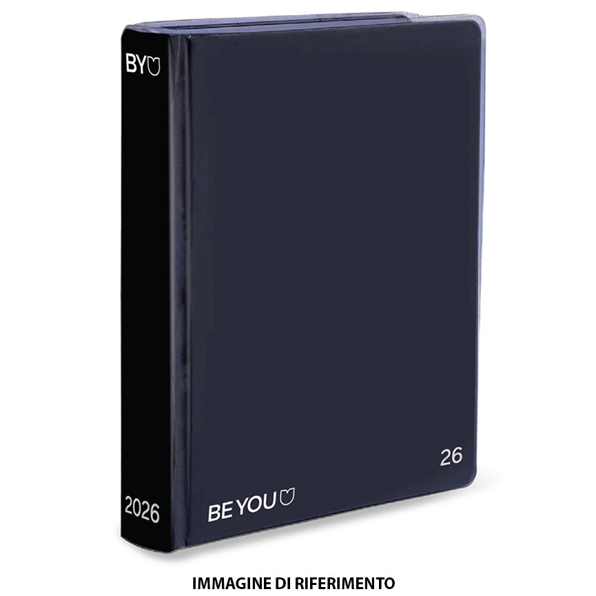 DIARIO BE YOU BLACK EASY 12X16 2026/27