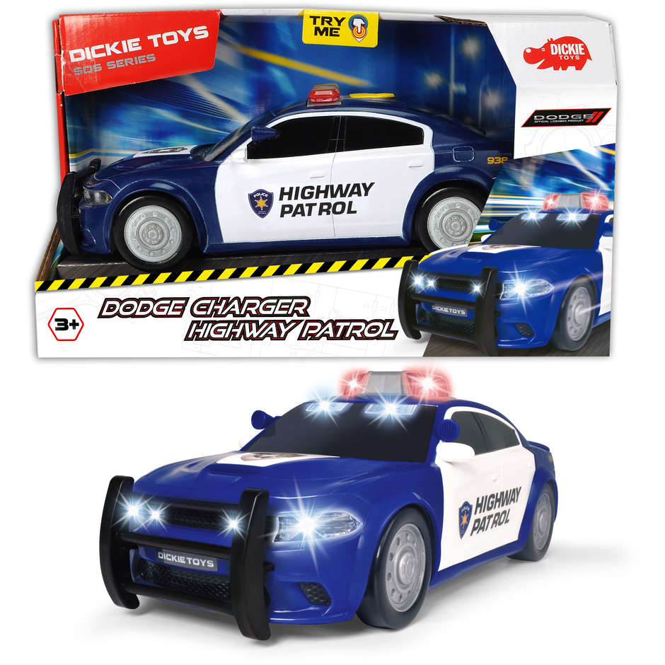 DICKIE AUTO DODGE POLICE LUCI/SUONI