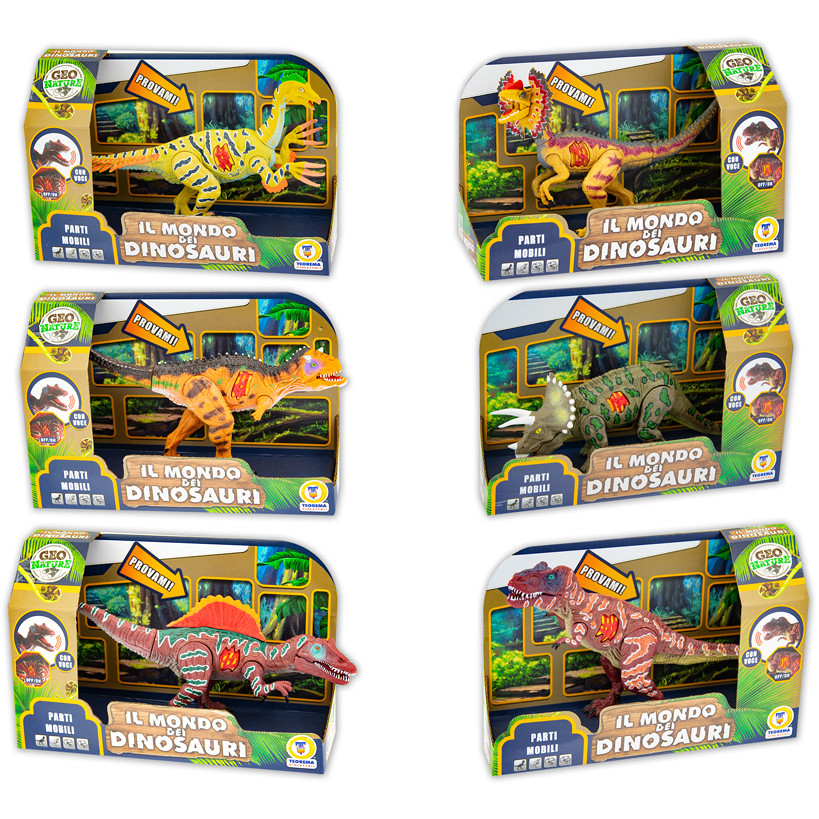 DINOSAURI CON SUONO REALE 6 ASSORTIMENTI