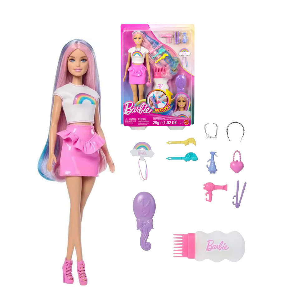 DISNEY BARBIE CHIOMA ARCOBALENO JJP07