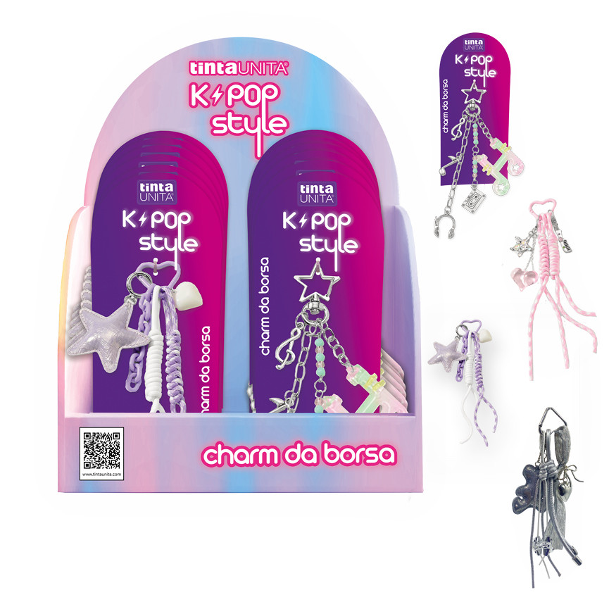 DISPLAY CHARM C/MOSCHETTONE K-POP STYLE ASS. 63544