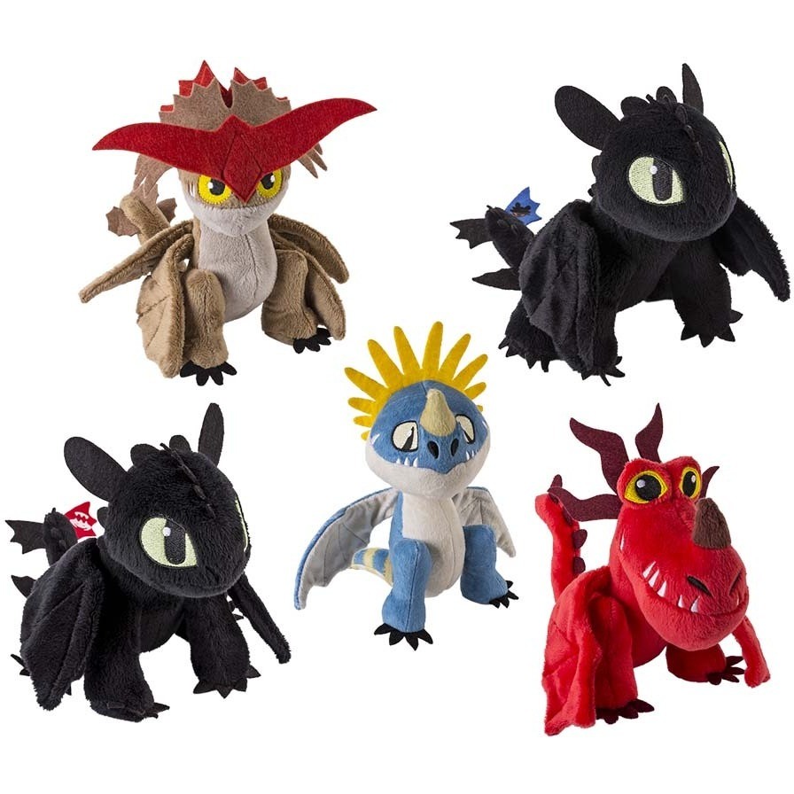DRAGONS DRAGHI PELUCHE ASSORTITI 6072910
