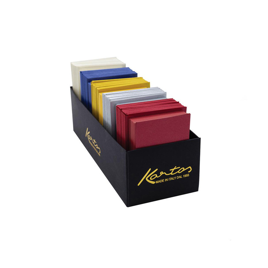 ESPOSITORE IN CARTONE C/BIGLIETTI COLORATI 11X7