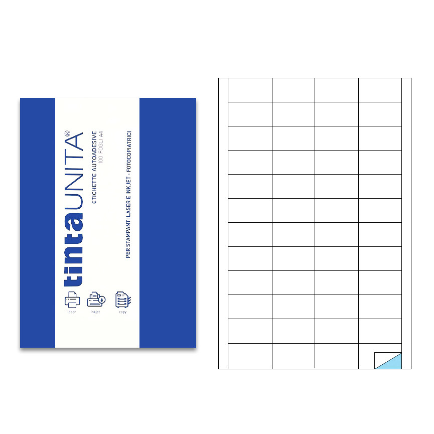 ETICHETTE A4 48X25 4800PZ 100FG P530