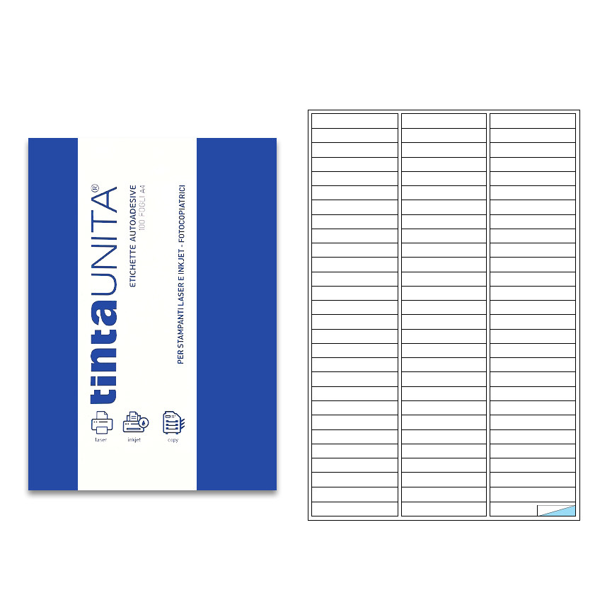 ETICHETTE A4 67X10 8400PZ 100FG P537