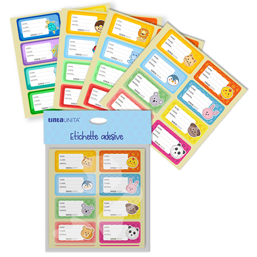 ETICHETTE SCUOLA T.UNITA 1FG. 8 STICKER 63242